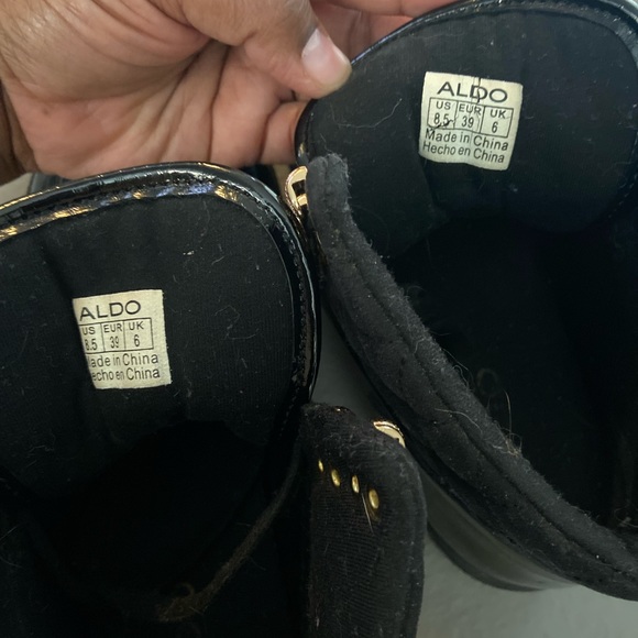 Aldo lace up combat style boots/booties - Picture 5 of 5